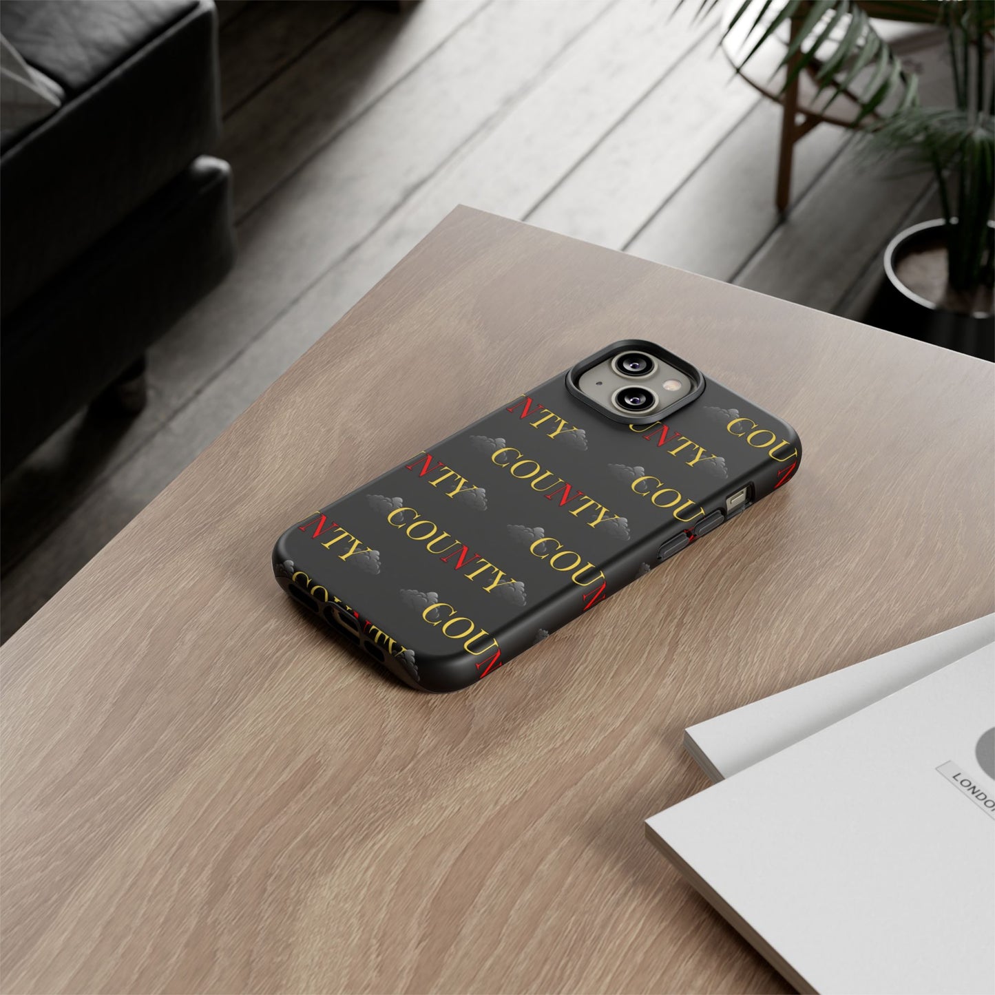 Tough Cases Phone Case, Trendy Smartphone Cover, Customizable Gift, Unique County Design, Stylish Tech Accessory