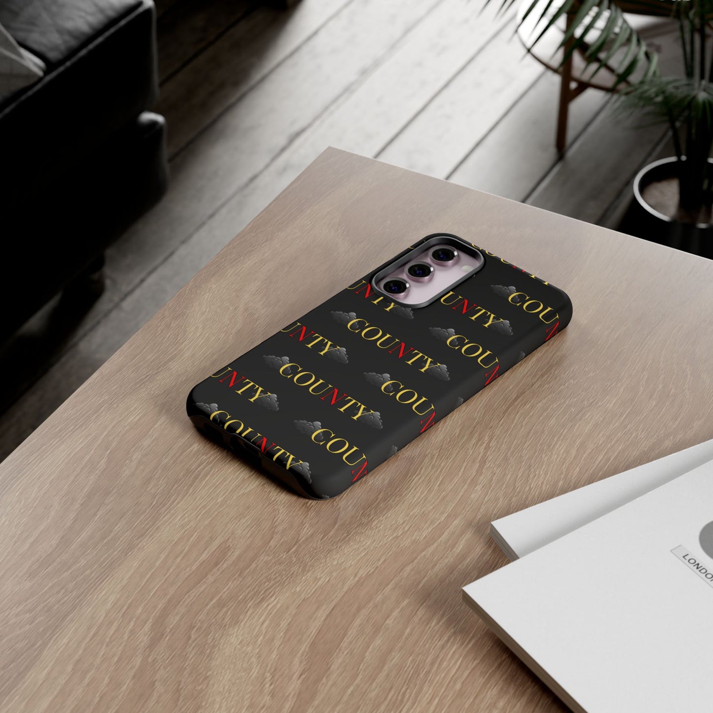 Tough Cases Phone Case, Trendy Smartphone Cover, Customizable Gift, Unique County Design, Stylish Tech Accessory
