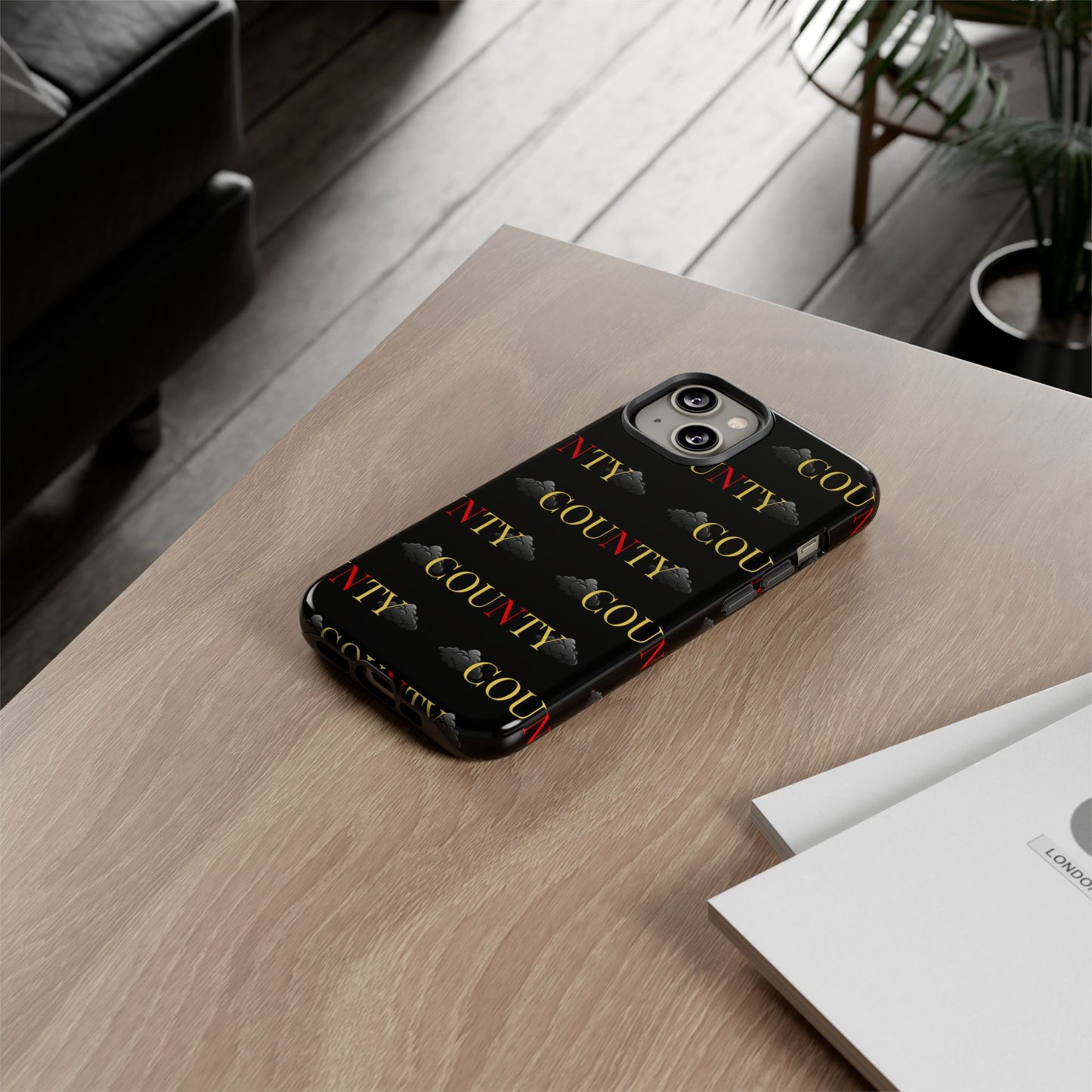 Tough Cases Phone Case, Trendy Smartphone Cover, Customizable Gift, Unique County Design, Stylish Tech Accessory