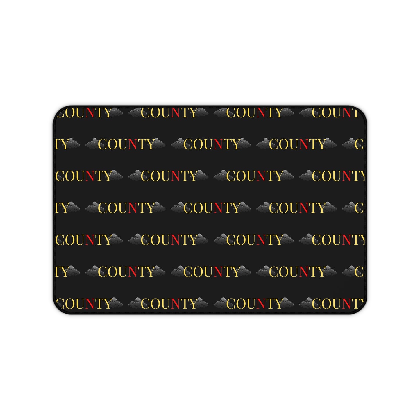 Stylish County Desk Mat, Office Decor, Personalized Desk Accessory, Workspace Gift, Modern Home Office Design