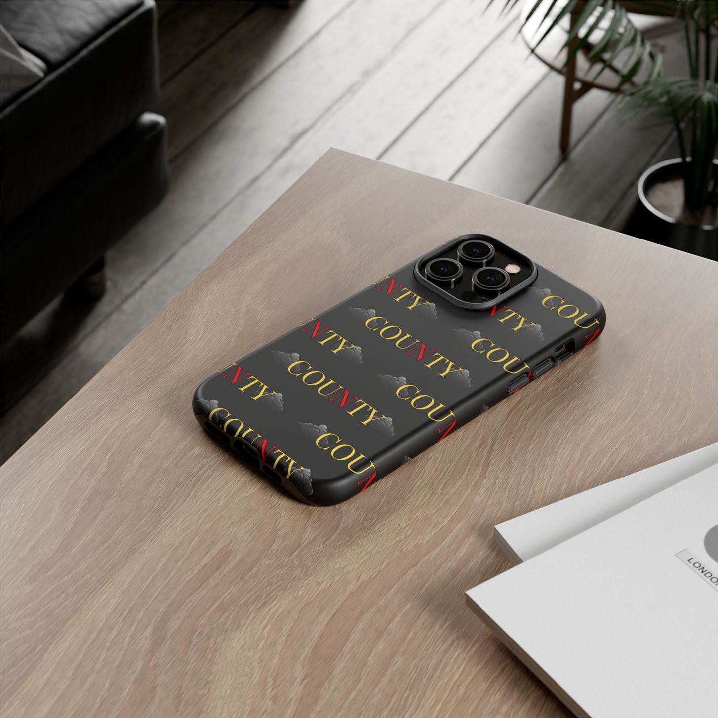 Tough Cases Phone Case, Trendy Smartphone Cover, Customizable Gift, Unique County Design, Stylish Tech Accessory
