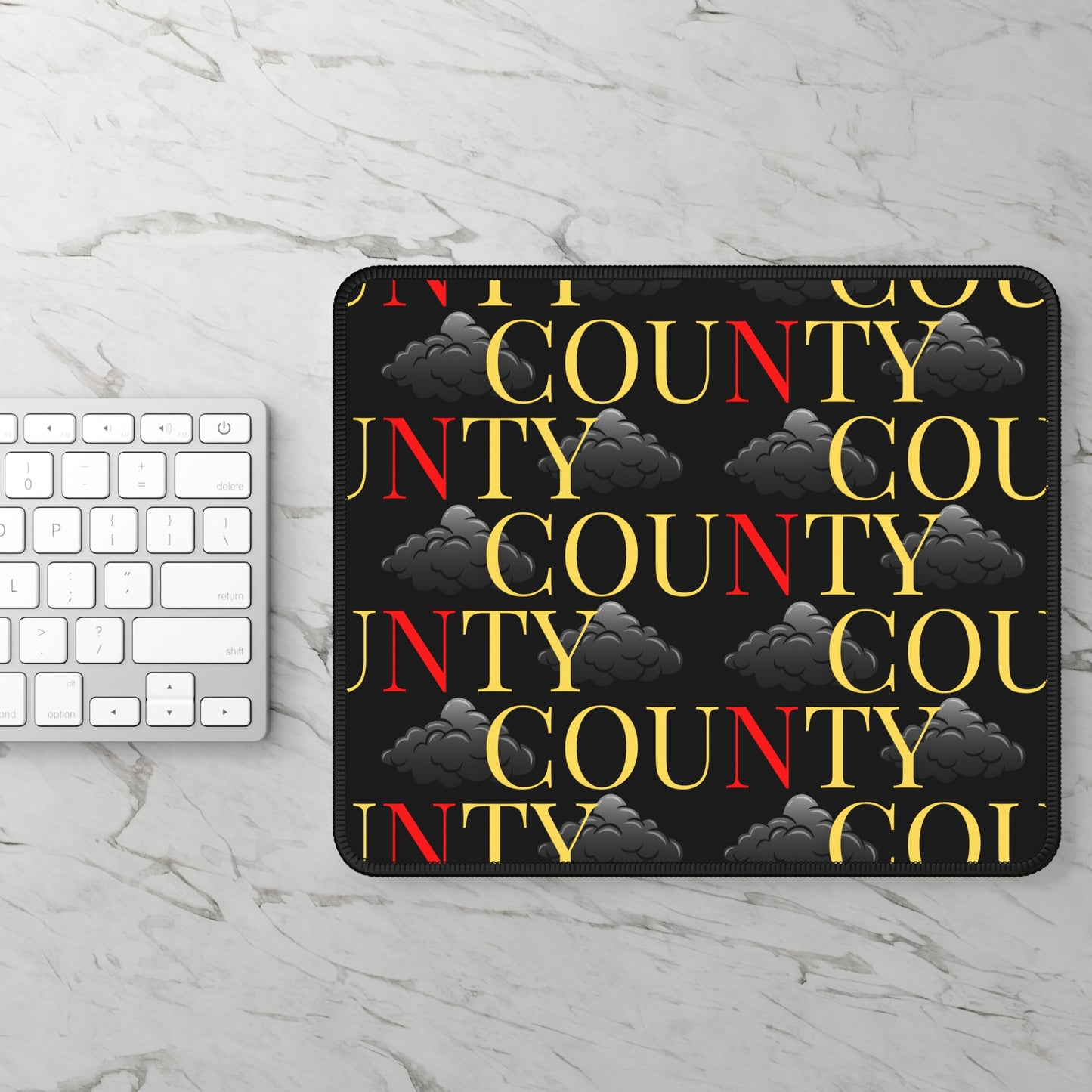 Stylish Gaming Mouse Pad with County Design, Desk Accessories for Gamers, Perfect Gift for Holidays, Office Decor, Gaming Setup