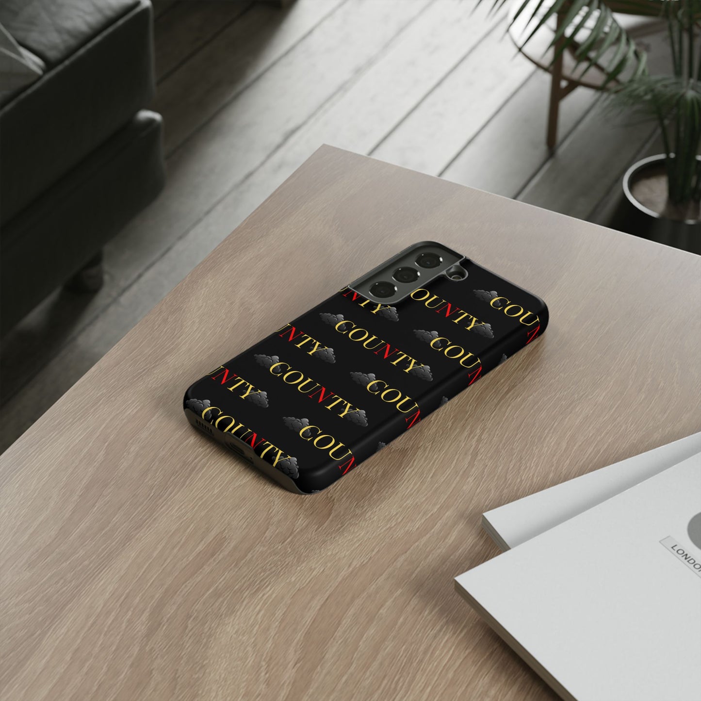 Tough Cases Phone Case, Trendy Smartphone Cover, Customizable Gift, Unique County Design, Stylish Tech Accessory