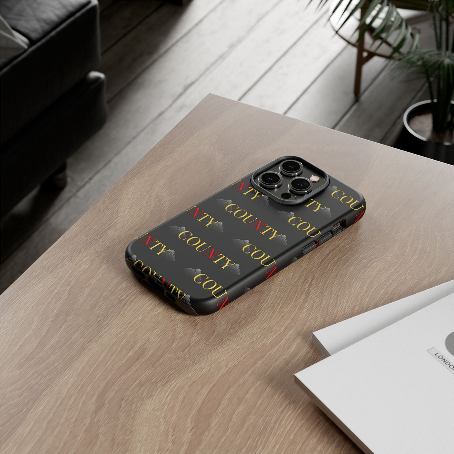 Tough Cases Phone Case, Trendy Smartphone Cover, Customizable Gift, Unique County Design, Stylish Tech Accessory