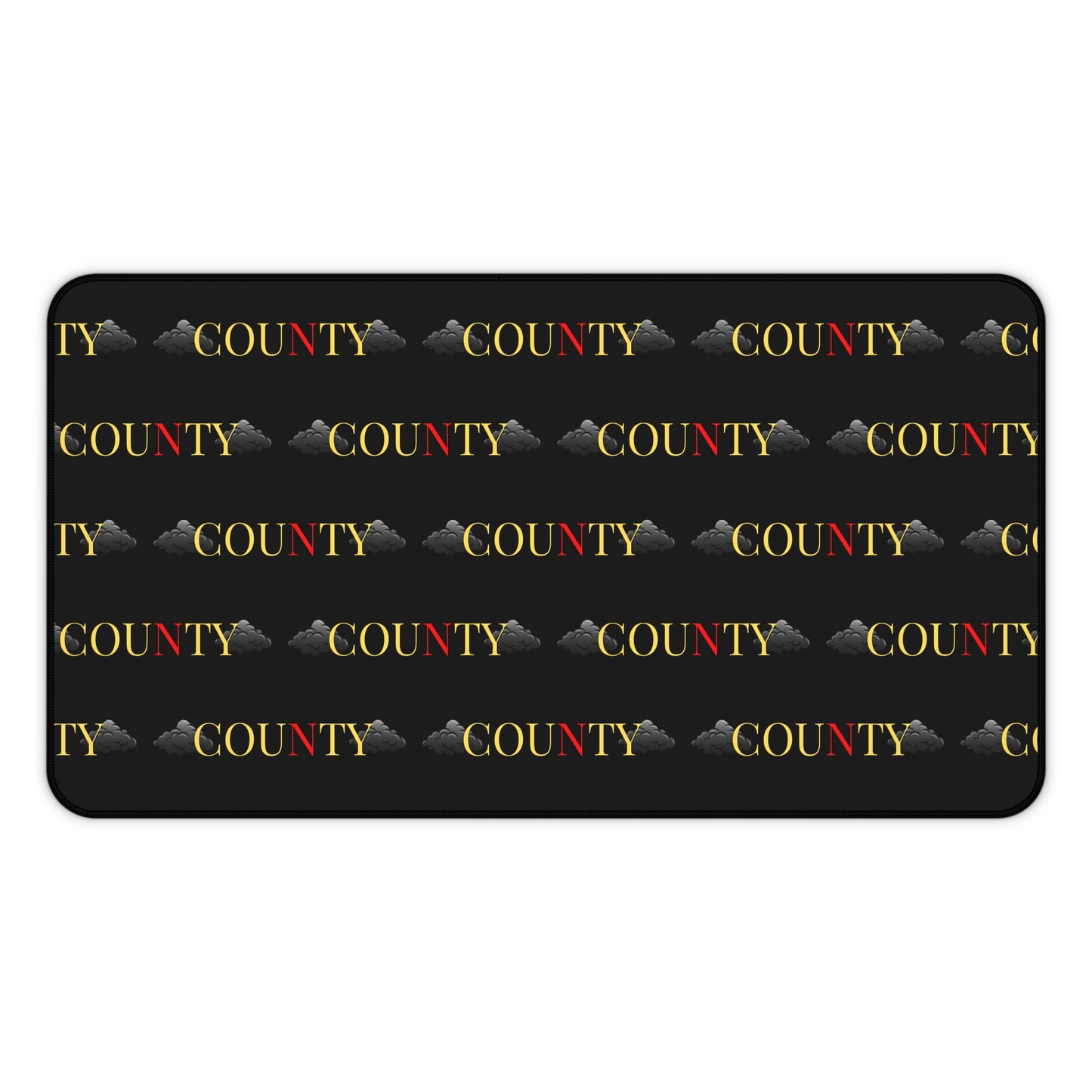 Stylish County Desk Mat, Office Decor, Personalized Desk Accessory, Workspace Gift, Modern Home Office Design