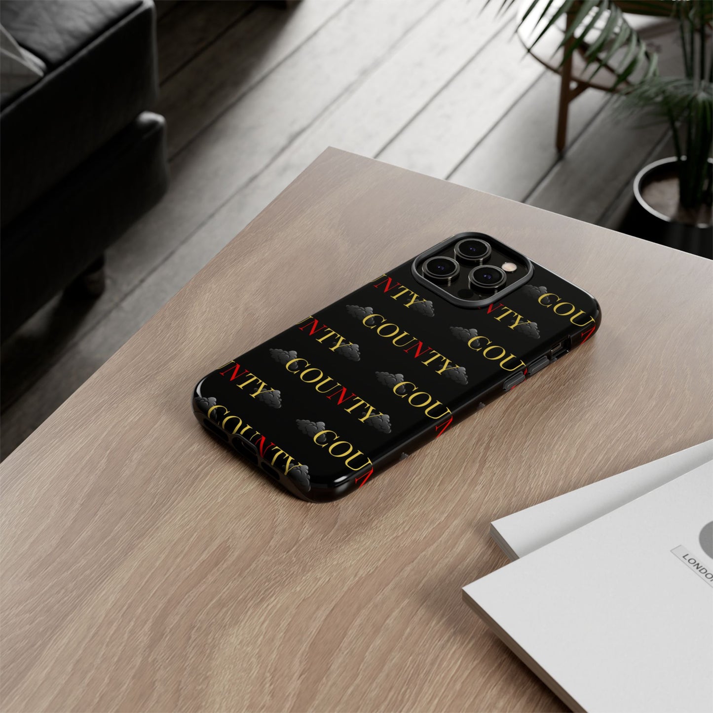 Tough Cases Phone Case, Trendy Smartphone Cover, Customizable Gift, Unique County Design, Stylish Tech Accessory