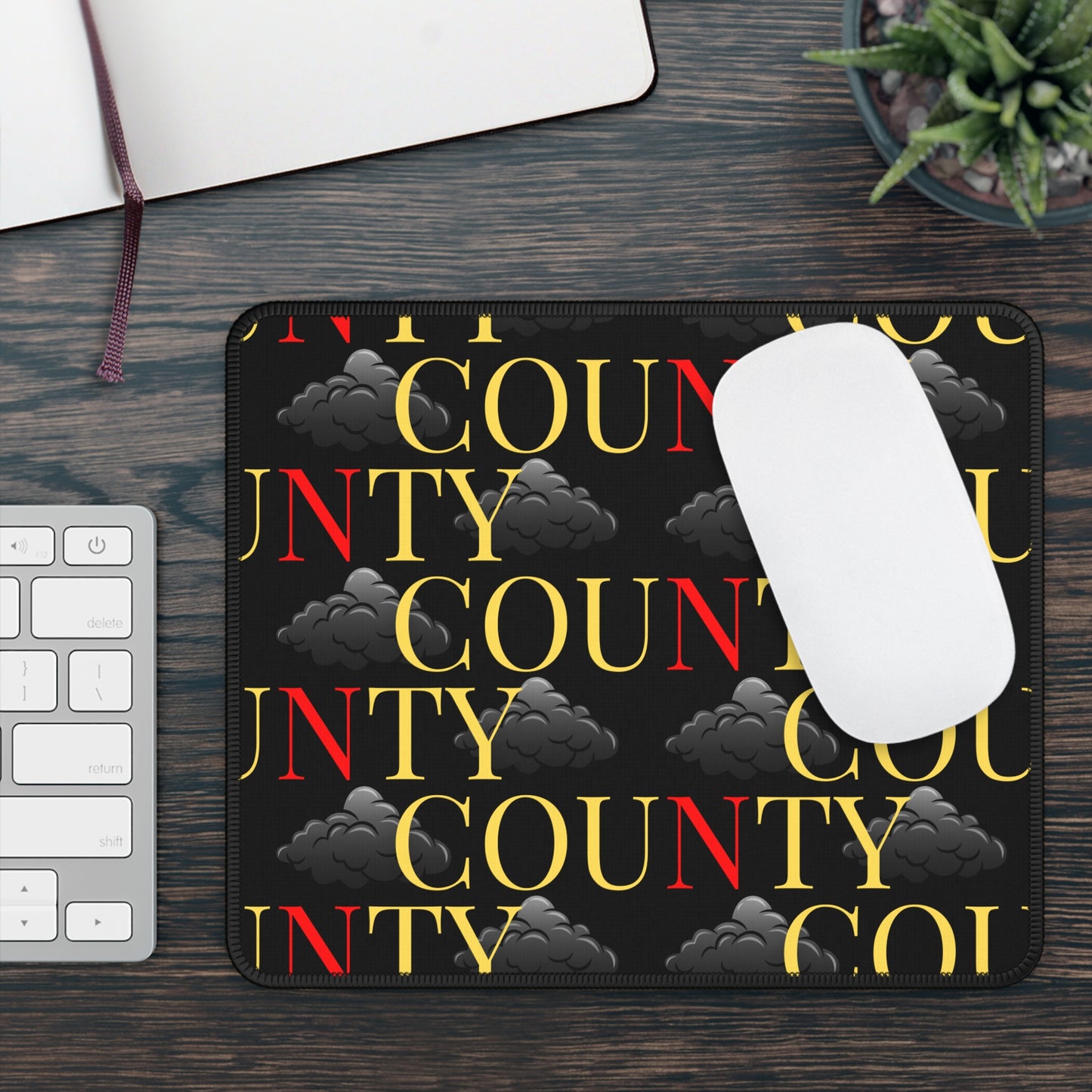 Stylish Gaming Mouse Pad with County Design, Desk Accessories for Gamers, Perfect Gift for Holidays, Office Decor, Gaming Setup