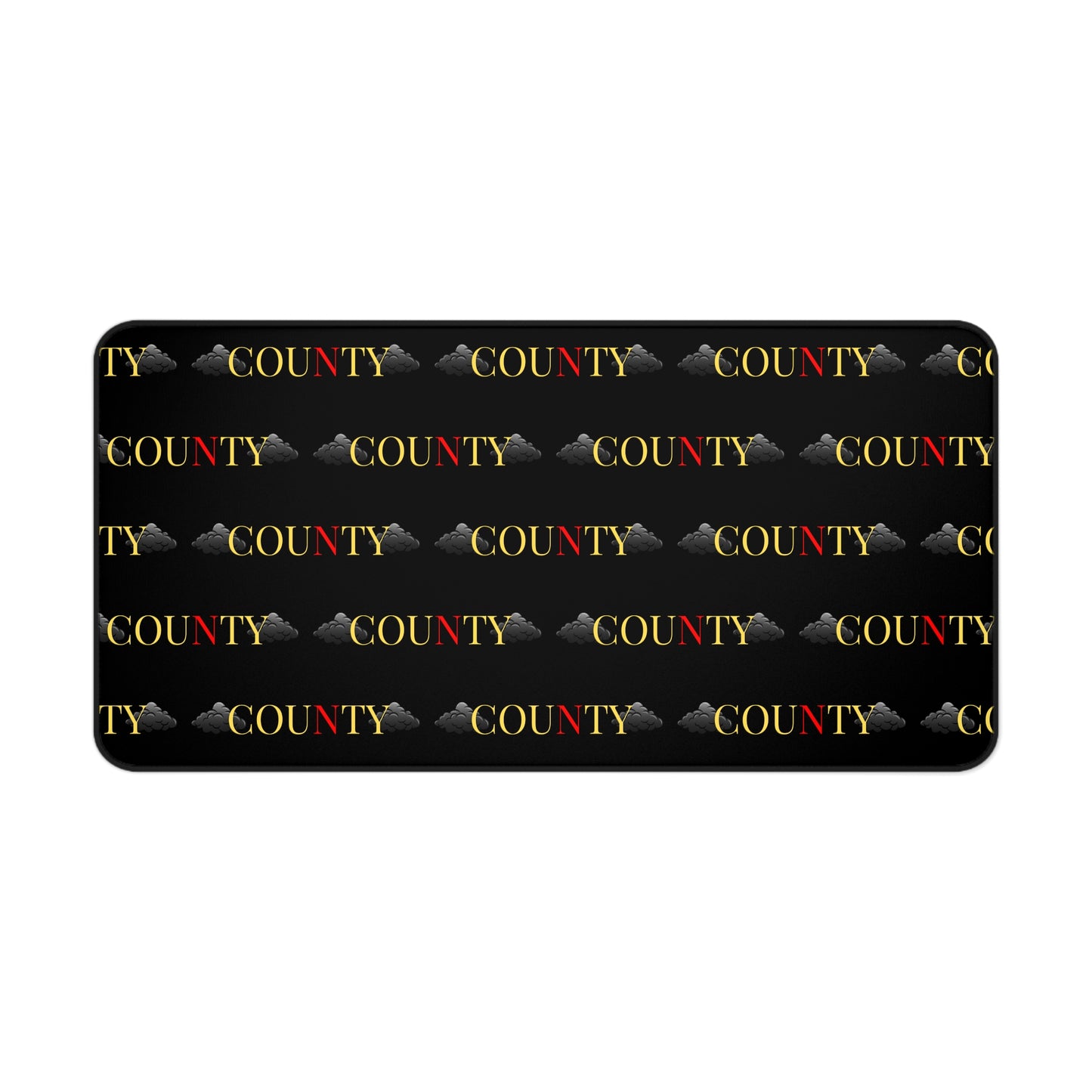 Stylish County Desk Mat, Office Decor, Personalized Desk Accessory, Workspace Gift, Modern Home Office Design