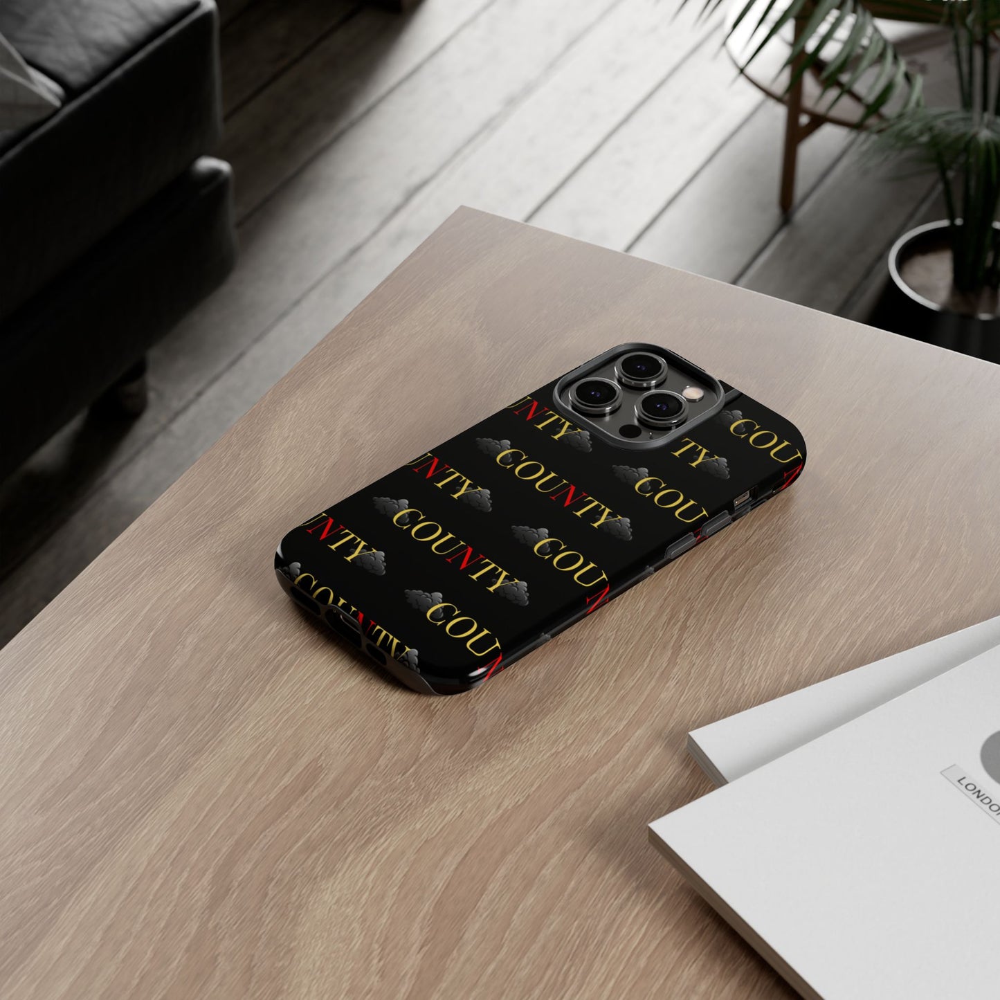 Tough Cases Phone Case, Trendy Smartphone Cover, Customizable Gift, Unique County Design, Stylish Tech Accessory