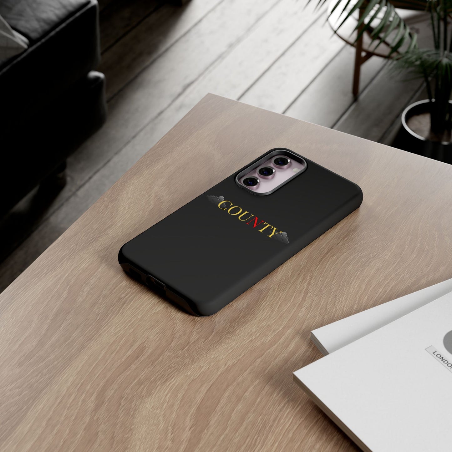 Stylish Phone Case - Tough Cases for County Lovers, Unique Gift for County Fans, Customizable Phone Accessories, Trendy Black Case, [...]