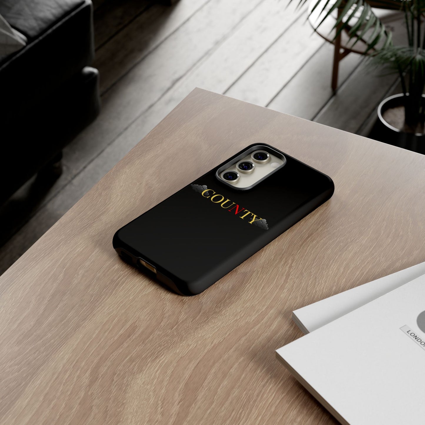 Stylish Phone Case - Tough Cases for County Lovers, Unique Gift for County Fans, Customizable Phone Accessories, Trendy Black Case, [...]