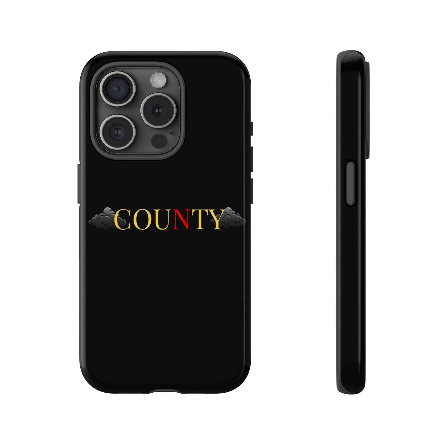 Stylish Phone Case - Tough Cases for County Lovers, Unique Gift for County Fans, Customizable Phone Accessories, Trendy Black Case, [...]