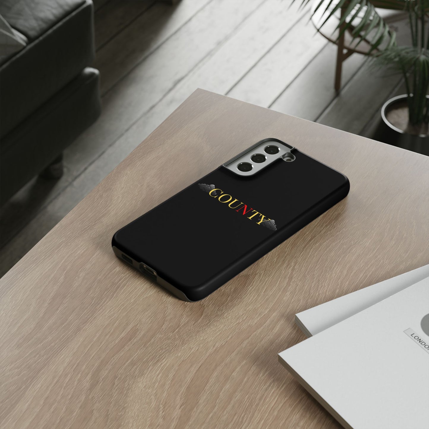 Stylish Phone Case - Tough Cases for County Lovers, Unique Gift for County Fans, Customizable Phone Accessories, Trendy Black Case, [...]