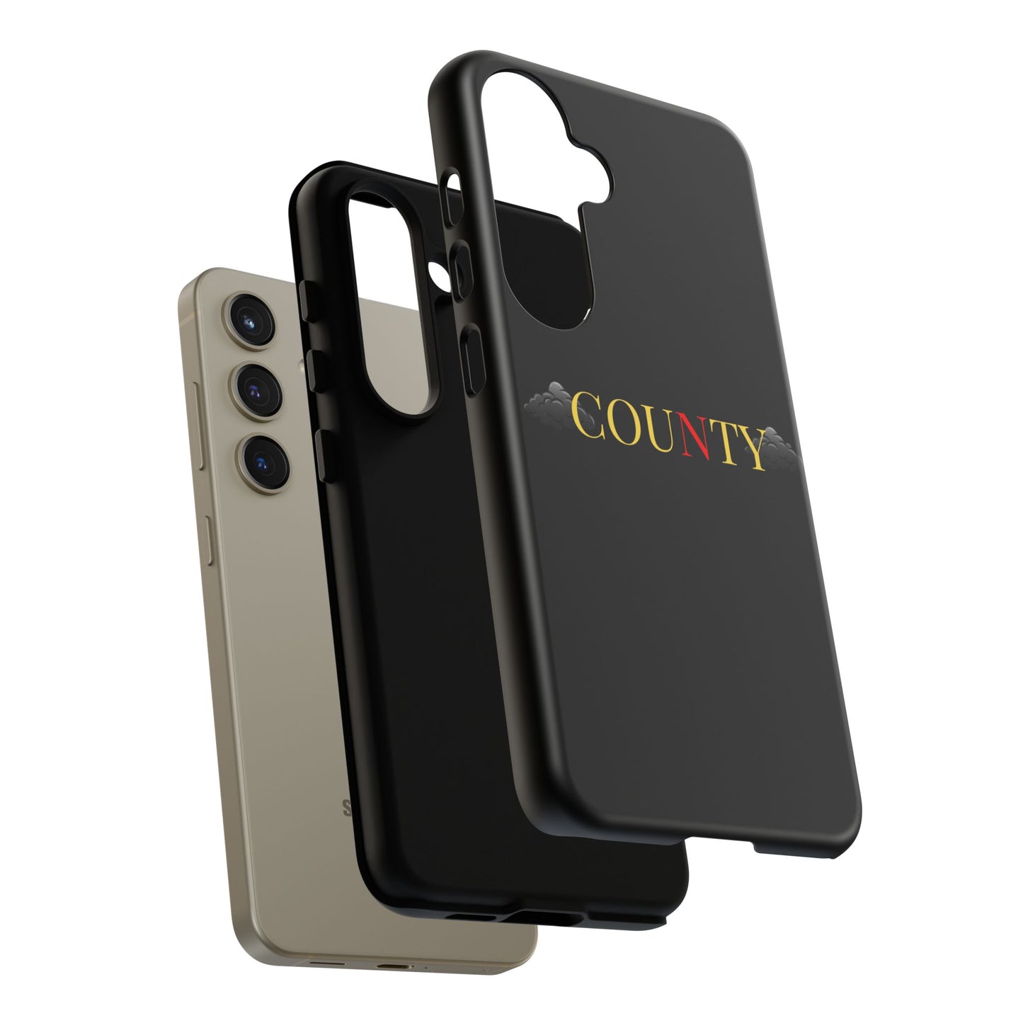 Stylish Phone Case - Tough Cases for County Lovers, Unique Gift for County Fans, Customizable Phone Accessories, Trendy Black Case, [...]