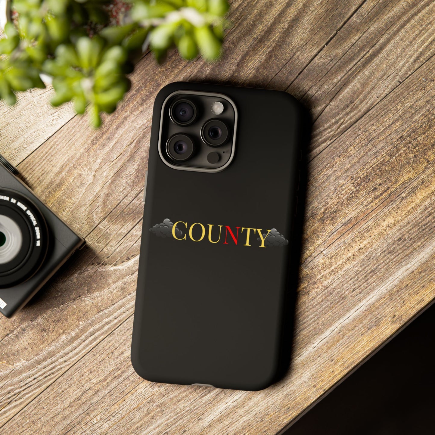 Stylish Phone Case - Tough Cases for County Lovers, Unique Gift for County Fans, Customizable Phone Accessories, Trendy Black Case, [...]