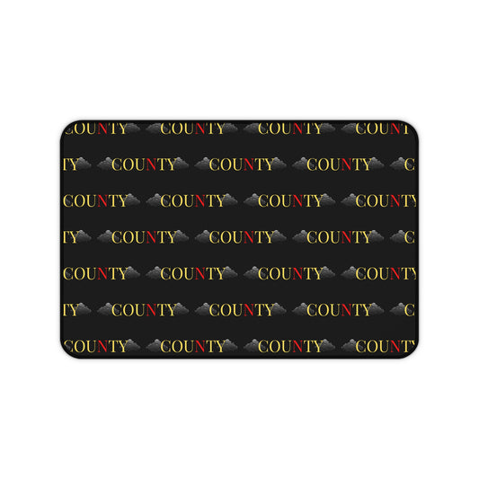 Stylish County Desk Mat, Office Decor, Personalized Desk Accessory, Workspace Gift, Modern Home Office Design