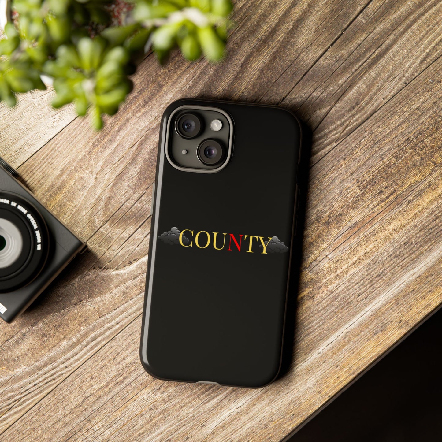 Stylish Phone Case - Tough Cases for County Lovers, Unique Gift for County Fans, Customizable Phone Accessories, Trendy Black Case, [...]