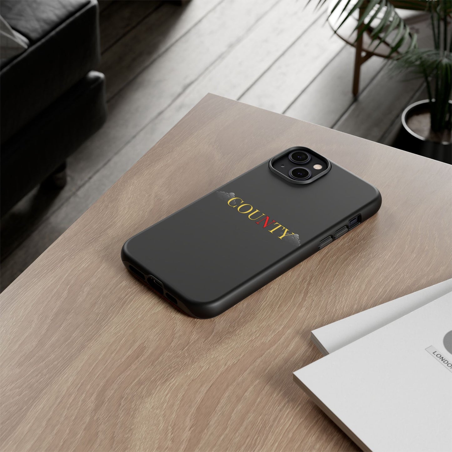 Stylish Phone Case - Tough Cases for County Lovers, Unique Gift for County Fans, Customizable Phone Accessories, Trendy Black Case, [...]