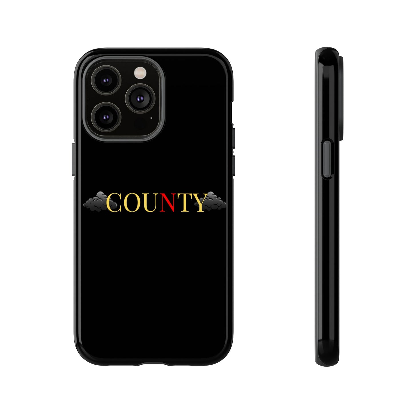 Stylish Phone Case - Tough Cases for County Lovers, Unique Gift for County Fans, Customizable Phone Accessories, Trendy Black Case, [...]