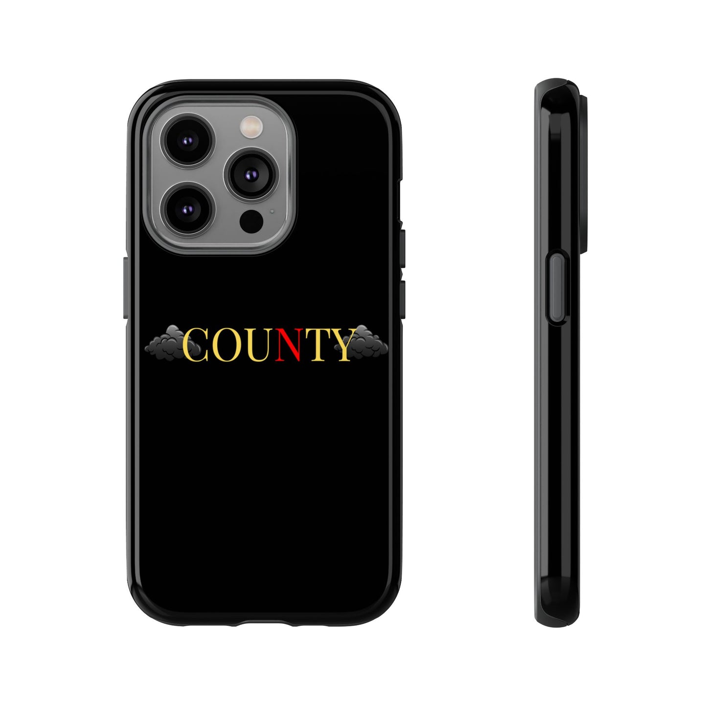 Stylish Phone Case - Tough Cases for County Lovers, Unique Gift for County Fans, Customizable Phone Accessories, Trendy Black Case, [...]