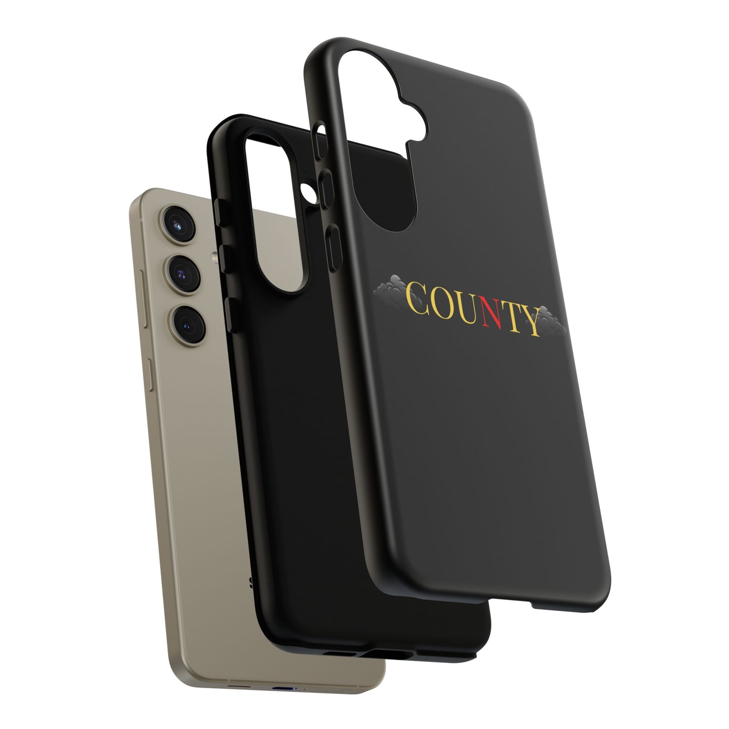 Stylish Phone Case - Tough Cases for County Lovers, Unique Gift for County Fans, Customizable Phone Accessories, Trendy Black Case, [...]