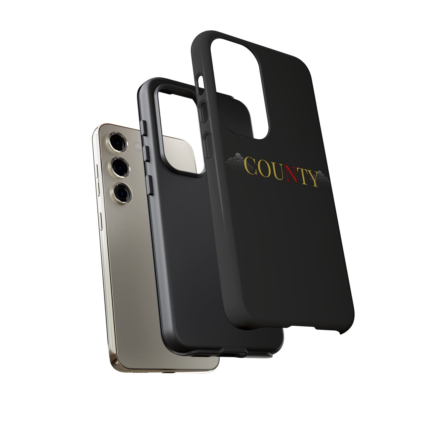 Stylish Phone Case - Tough Cases for County Lovers, Unique Gift for County Fans, Customizable Phone Accessories, Trendy Black Case, [...]