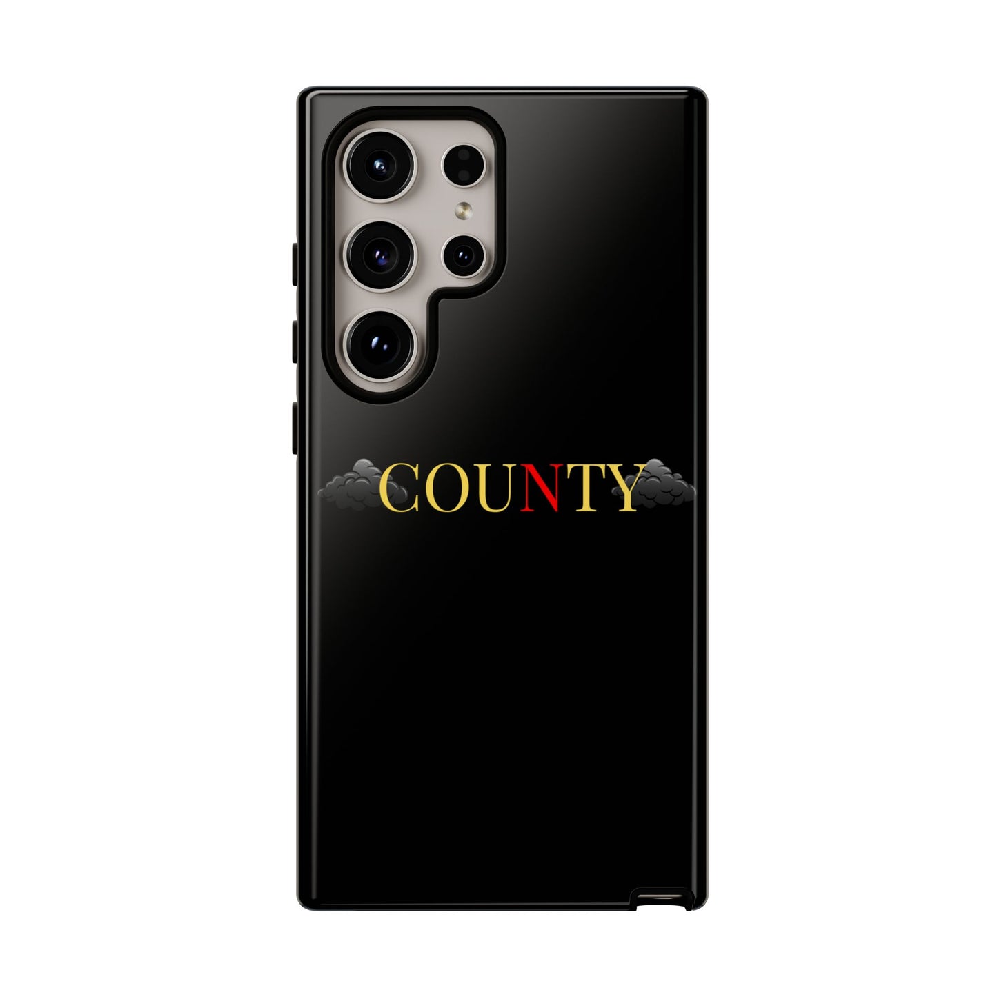 Stylish Phone Case - Tough Cases for County Lovers, Unique Gift for County Fans, Customizable Phone Accessories, Trendy Black Case, [...]