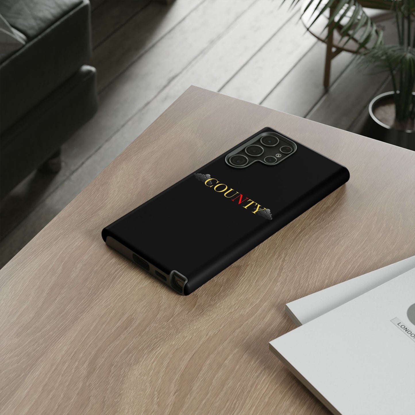 Stylish Phone Case - Tough Cases for County Lovers, Unique Gift for County Fans, Customizable Phone Accessories, Trendy Black Case, [...]
