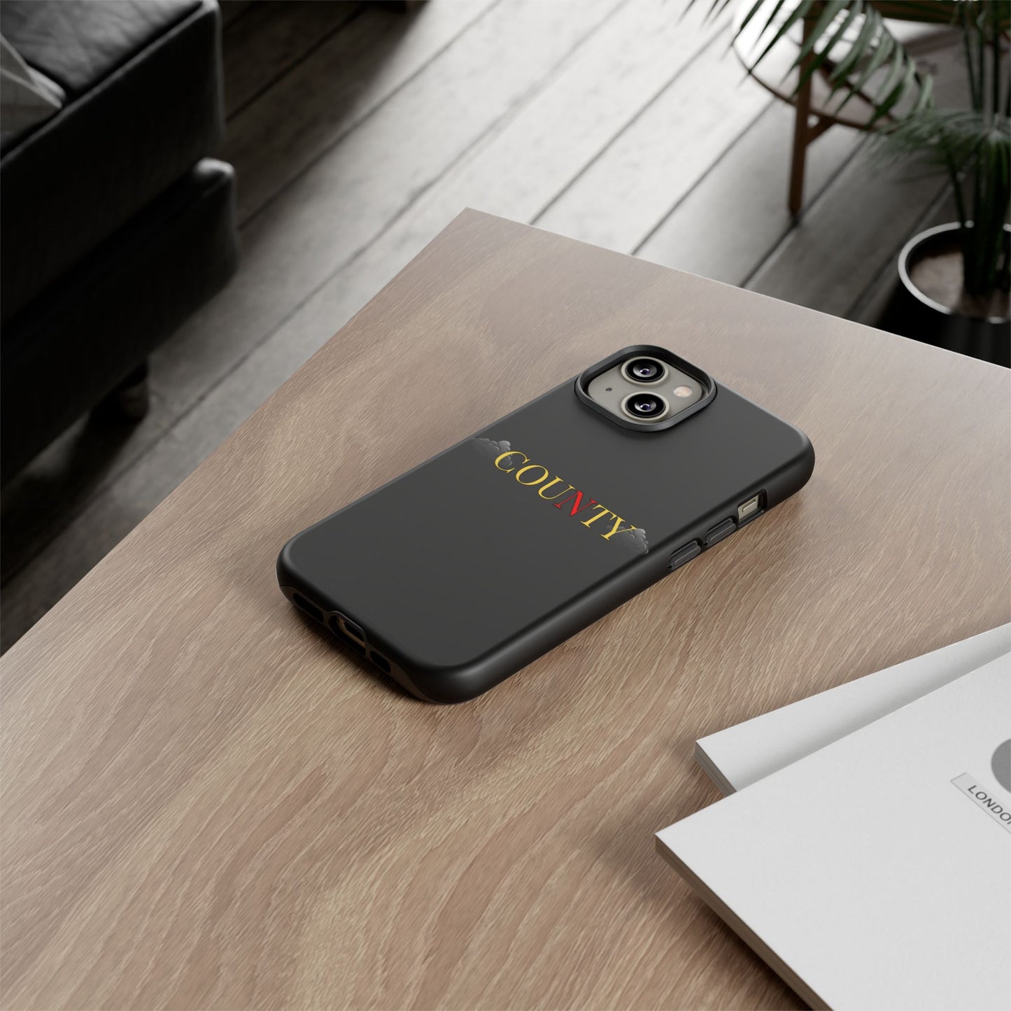 Stylish Phone Case - Tough Cases for County Lovers, Unique Gift for County Fans, Customizable Phone Accessories, Trendy Black Case, [...]