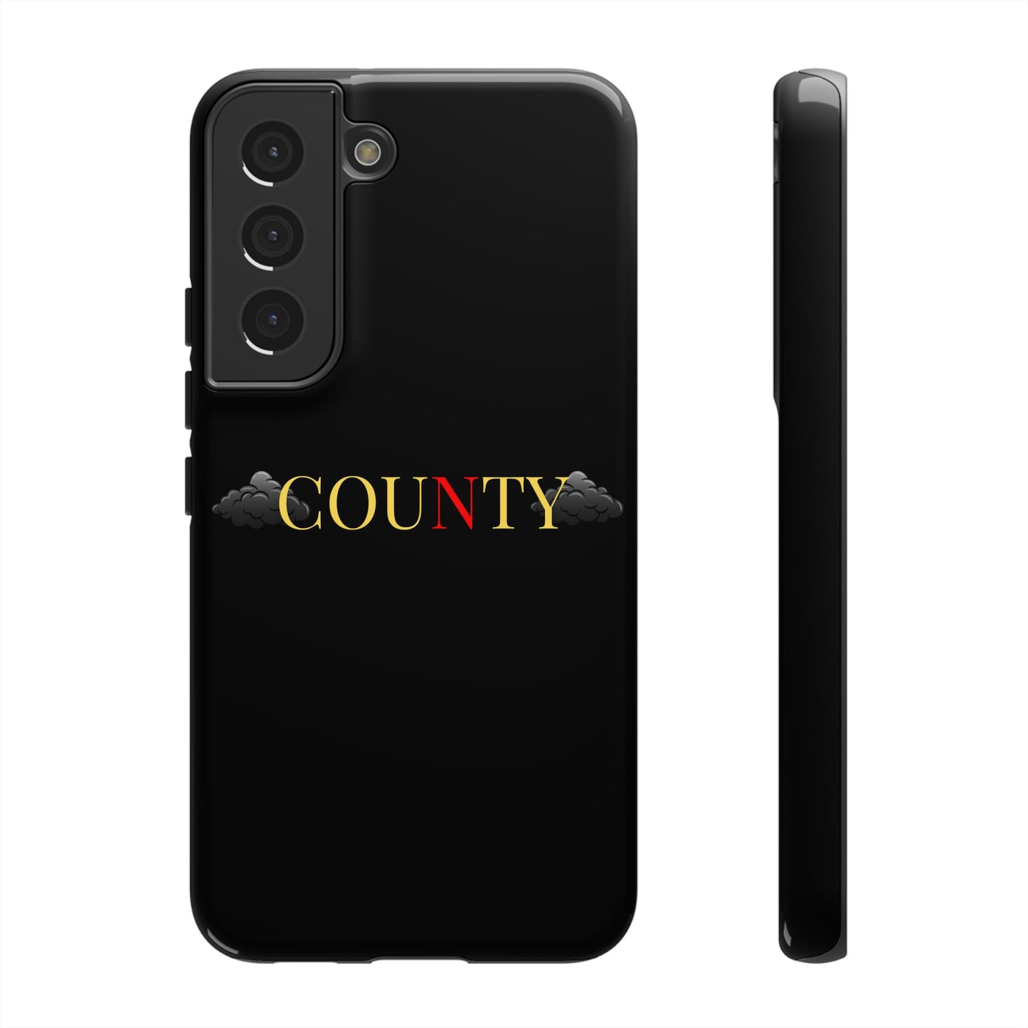 Stylish Phone Case - Tough Cases for County Lovers, Unique Gift for County Fans, Customizable Phone Accessories, Trendy Black Case, [...]