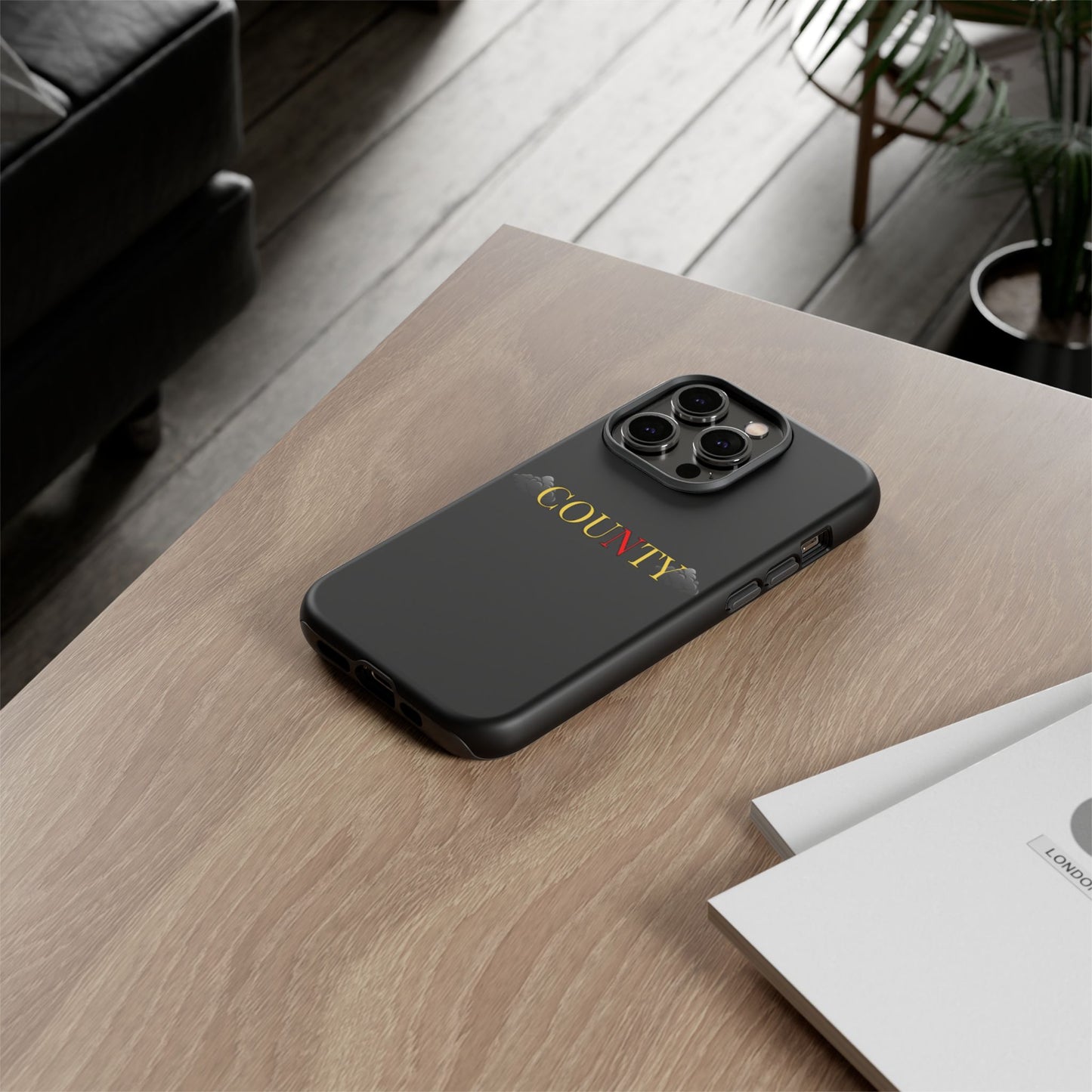 Stylish Phone Case - Tough Cases for County Lovers, Unique Gift for County Fans, Customizable Phone Accessories, Trendy Black Case, [...]