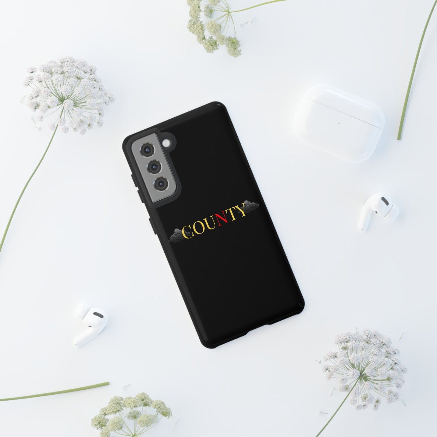Stylish Phone Case - Tough Cases for County Lovers, Unique Gift for County Fans, Customizable Phone Accessories, Trendy Black Case, [...]