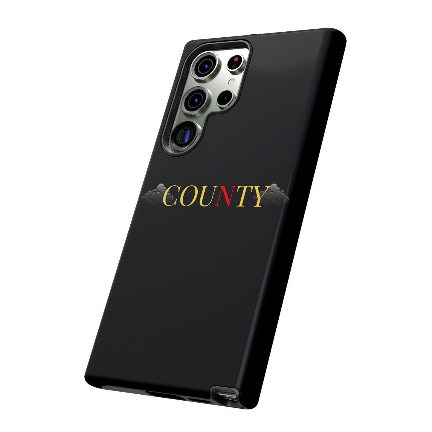 Stylish Phone Case - Tough Cases for County Lovers, Unique Gift for County Fans, Customizable Phone Accessories, Trendy Black Case, [...]