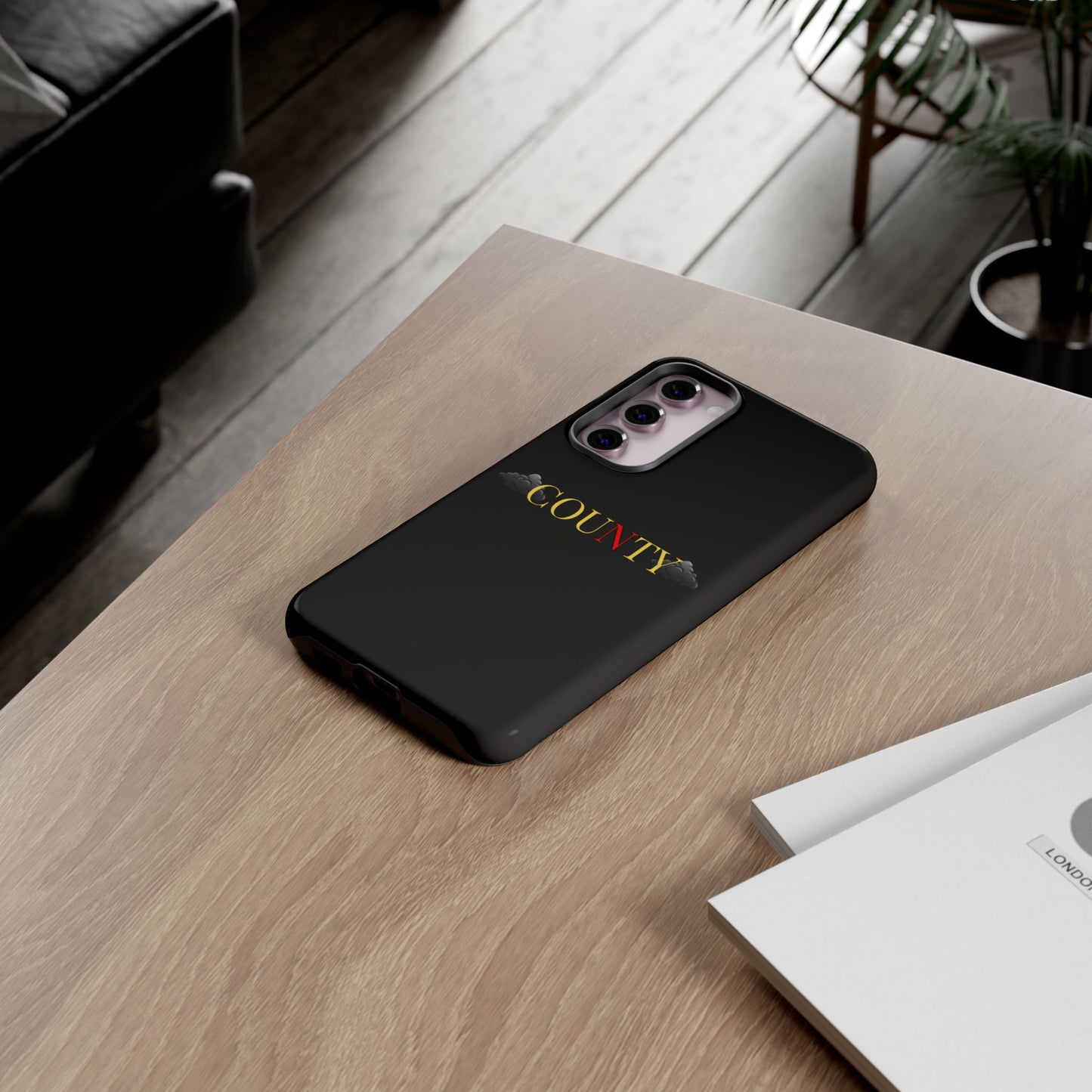 Stylish Phone Case - Tough Cases for County Lovers, Unique Gift for County Fans, Customizable Phone Accessories, Trendy Black Case, [...]
