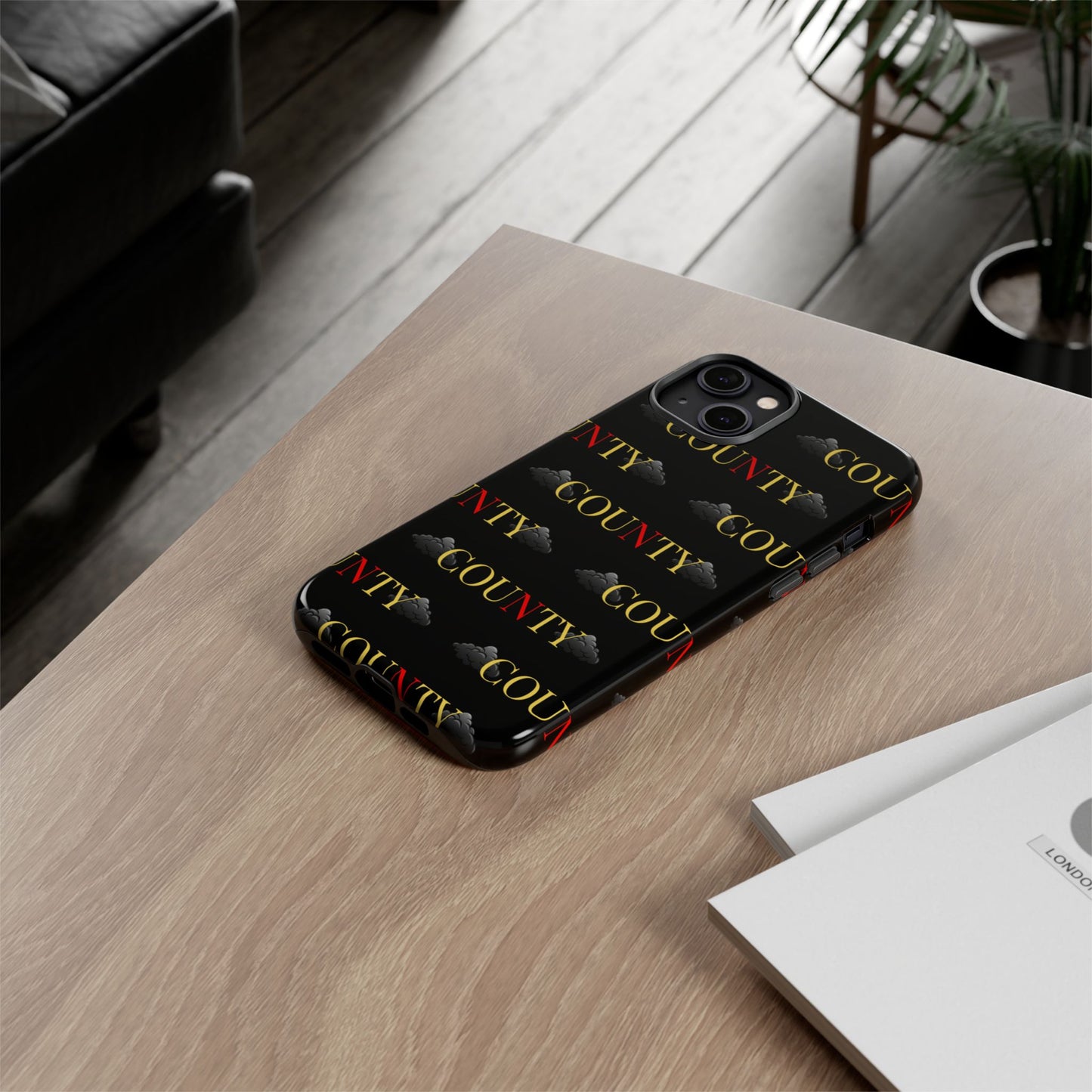 Tough Cases Phone Case, Trendy Smartphone Cover, Customizable Gift, Unique County Design, Stylish Tech Accessory