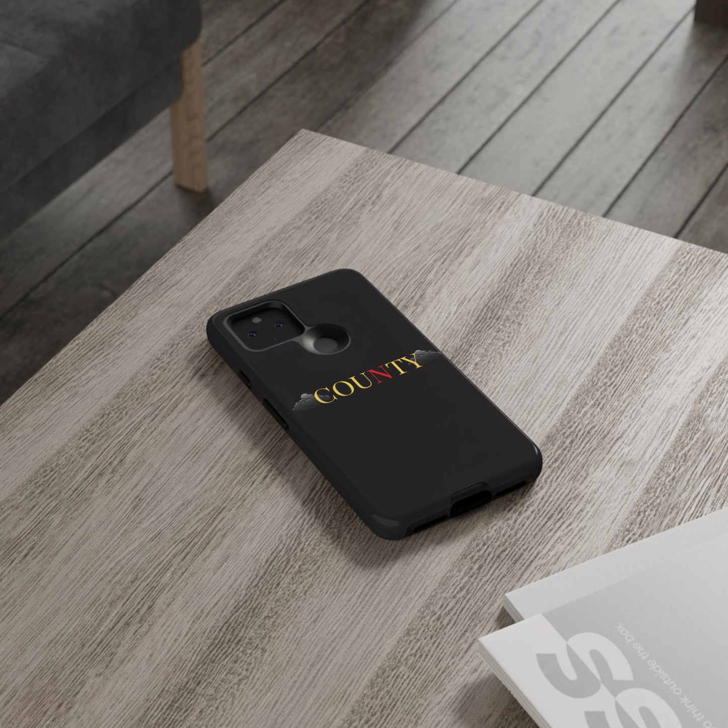 Stylish Phone Case - Tough Cases for County Lovers, Unique Gift for County Fans, Customizable Phone Accessories, Trendy Black Case, [...]