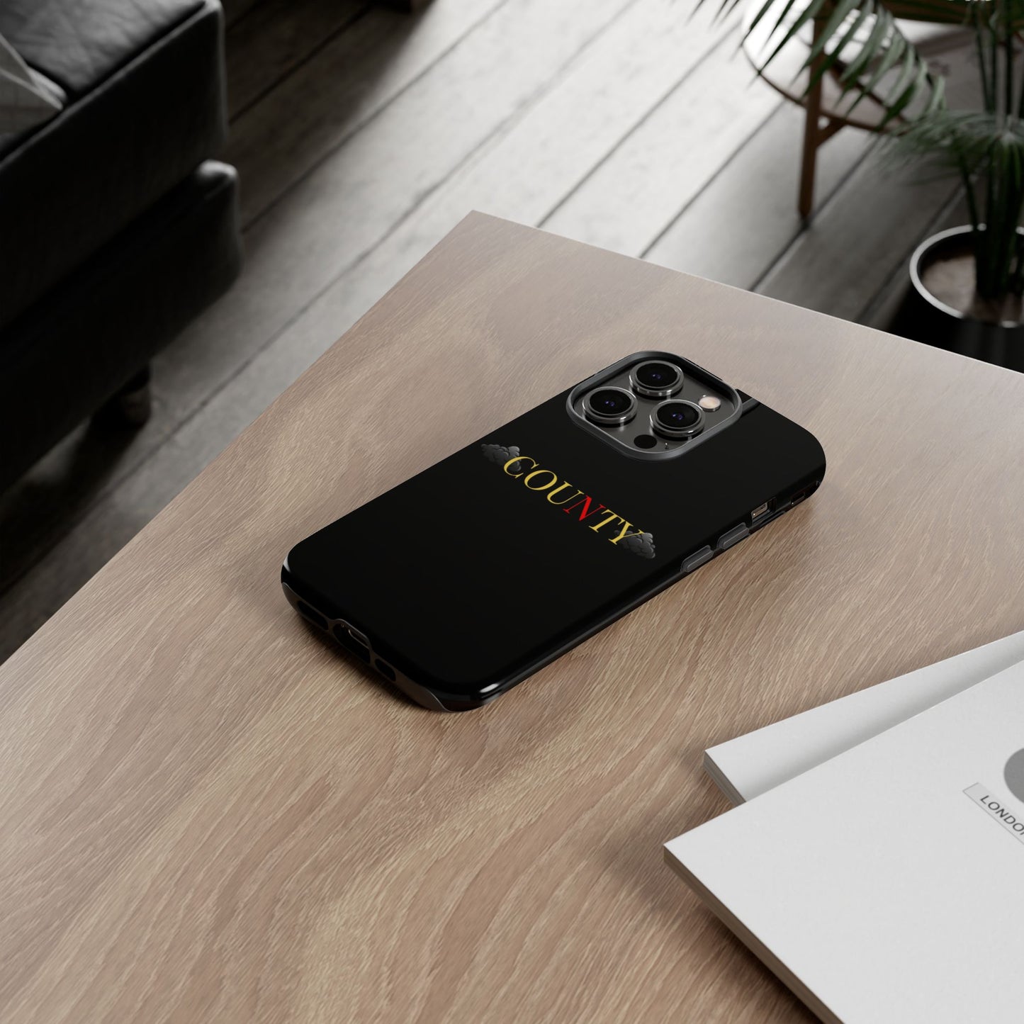 Stylish Phone Case - Tough Cases for County Lovers, Unique Gift for County Fans, Customizable Phone Accessories, Trendy Black Case, [...]