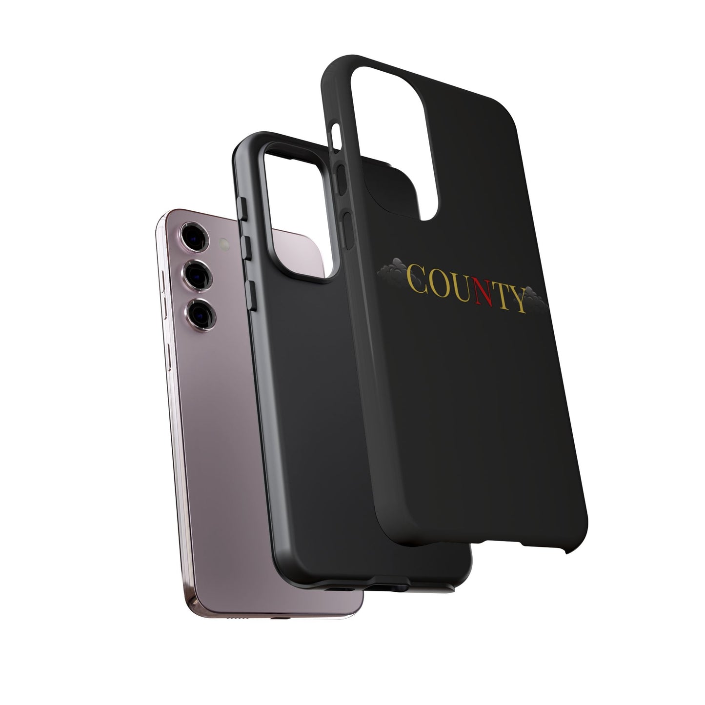 Stylish Phone Case - Tough Cases for County Lovers, Unique Gift for County Fans, Customizable Phone Accessories, Trendy Black Case, [...]