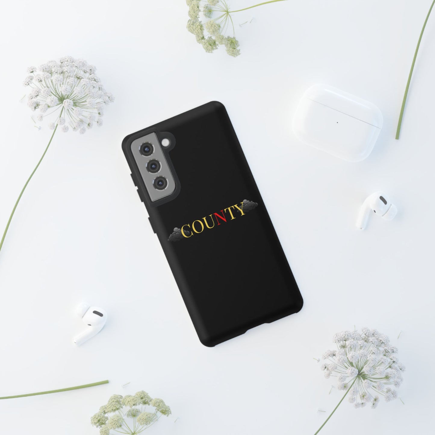 Stylish Phone Case - Tough Cases for County Lovers, Unique Gift for County Fans, Customizable Phone Accessories, Trendy Black Case, [...]