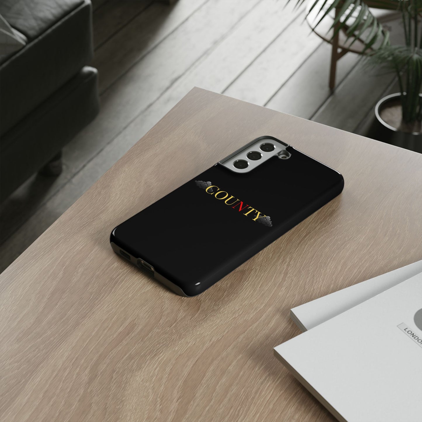 Stylish Phone Case - Tough Cases for County Lovers, Unique Gift for County Fans, Customizable Phone Accessories, Trendy Black Case, [...]